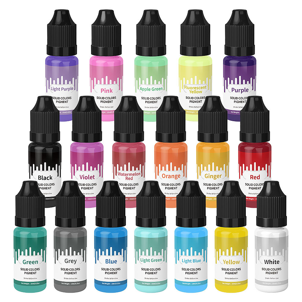 Resin Dye Opaque - 18 colores 10ml Macaron Color Pastel