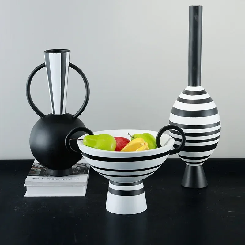 Resin Art Dining Table - Florero de resina nórdico moderno y