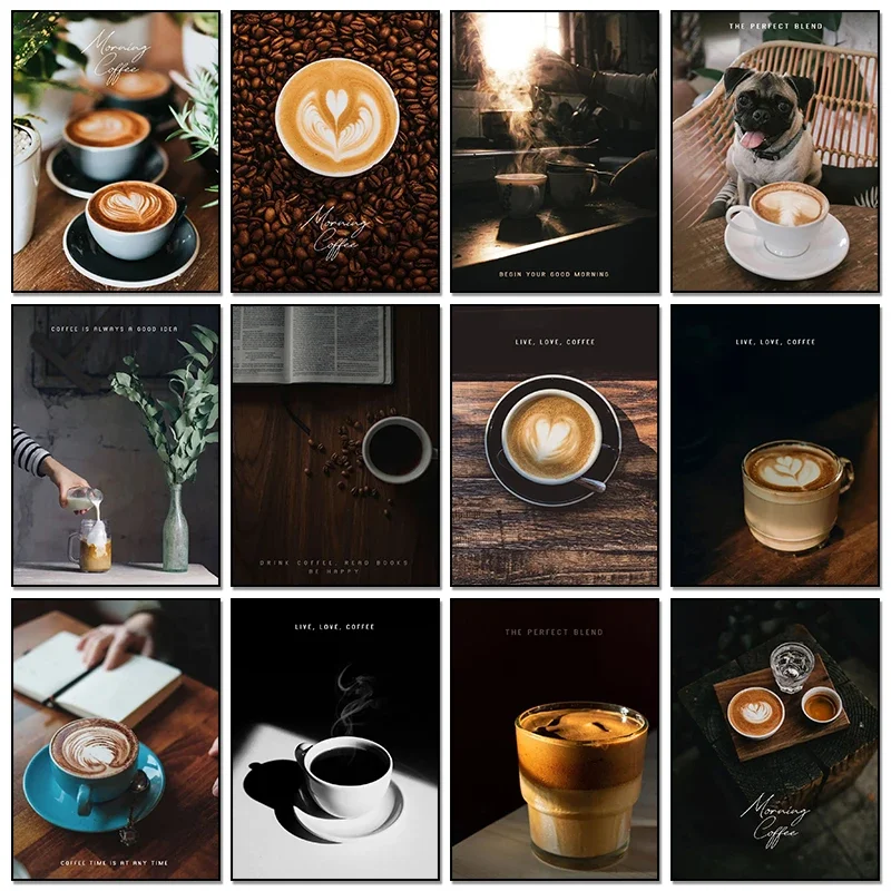 Resin Art Quotes - Pósteres y Cuadros Vintage de Café