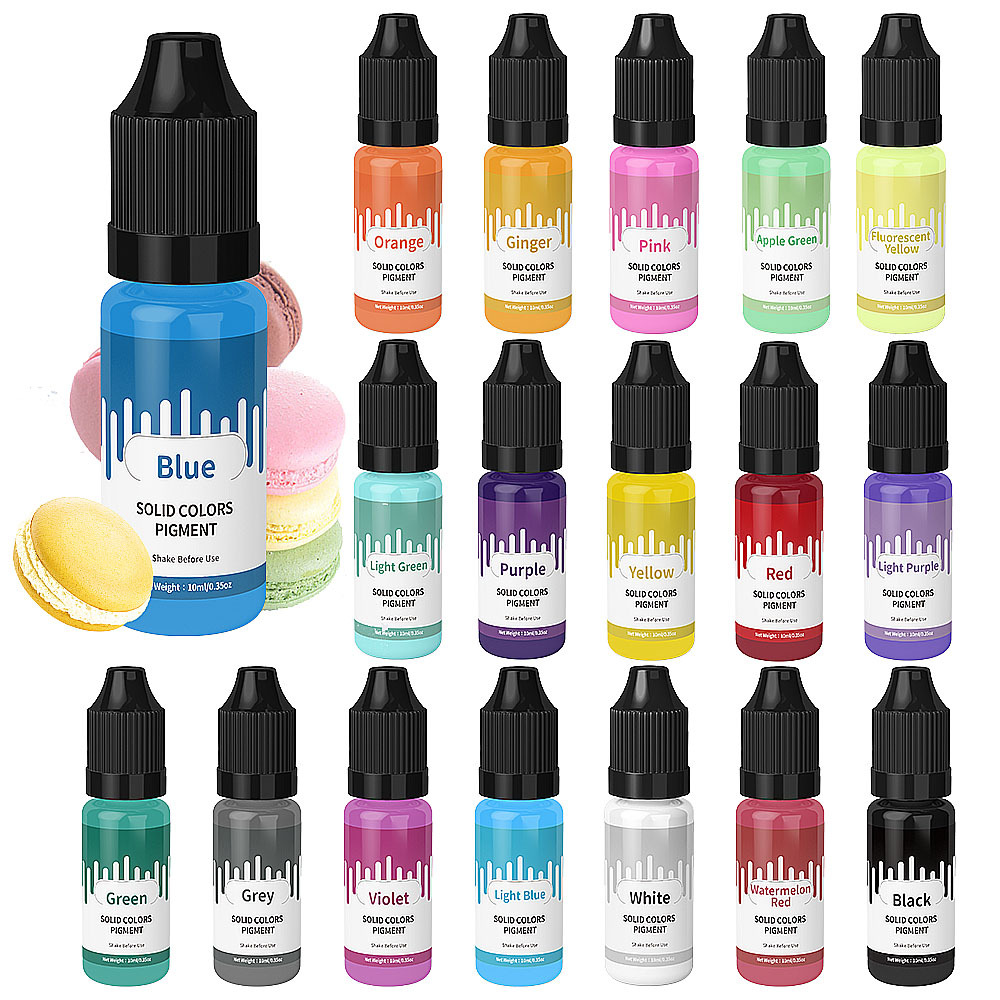 18 colores 10ml Macaron Color  - Resin Dye Opaque reseña y precio