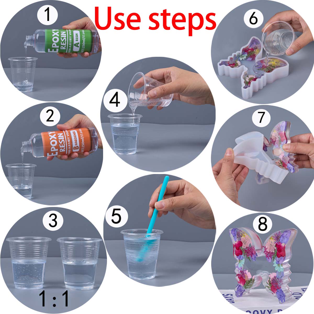 Kit de resina Epoxy con relaci - Resin Art Tool Kit reseña y precio