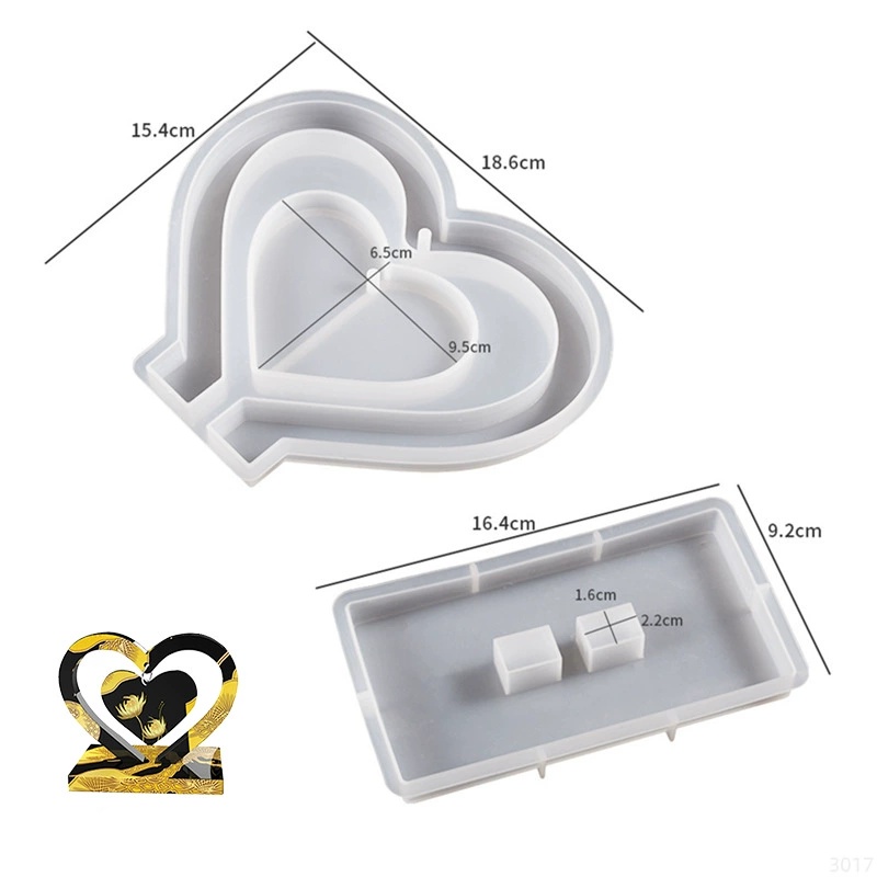 Molde de Silicona con Letra Mm - Resin Art Tool Kit reseña y precio