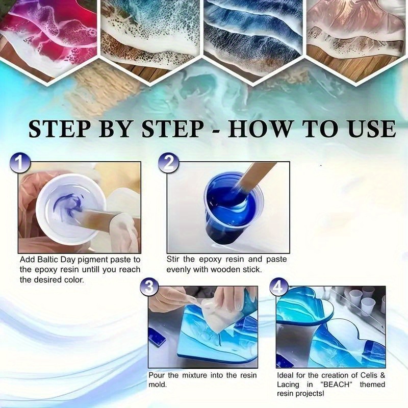24 colores/8 colores 5 gramos  - Resin Dye Opaque reseña y precio
