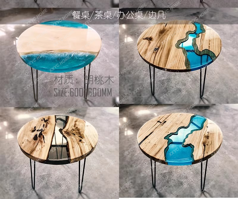 Mesa de comedor de arte creati - Resin Art Dining Table reseña y precio