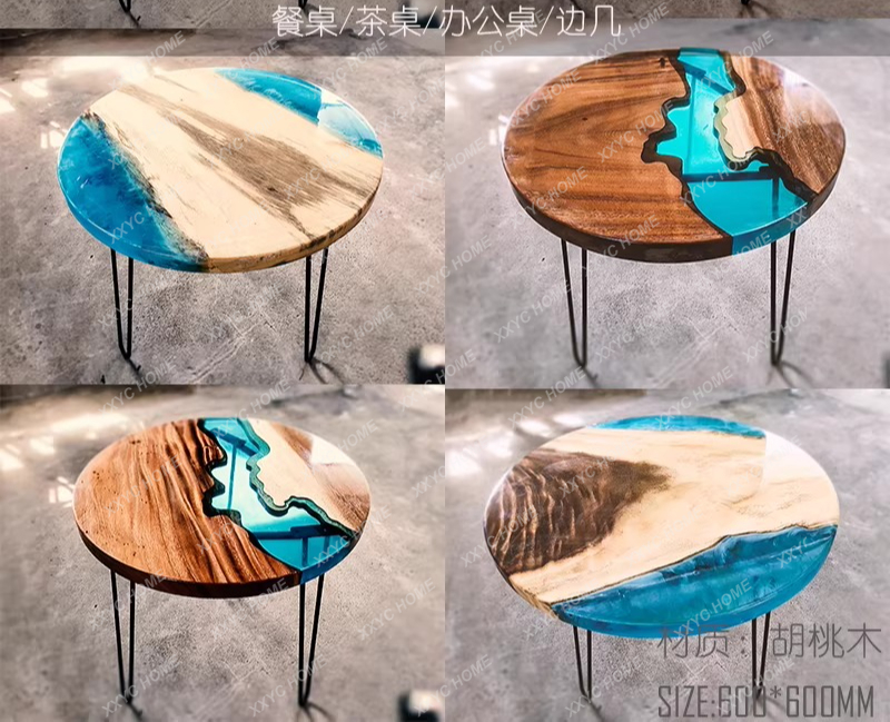 Mesa de comedor de arte creati - Resin Art Dining Table reseña y precio
