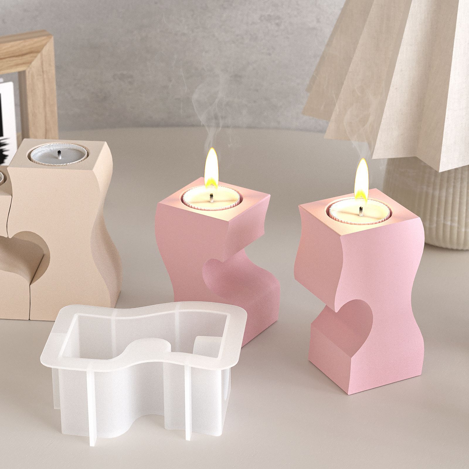 S corazón candelabro moldes de - Resin Art Tool Kit reseña y precio