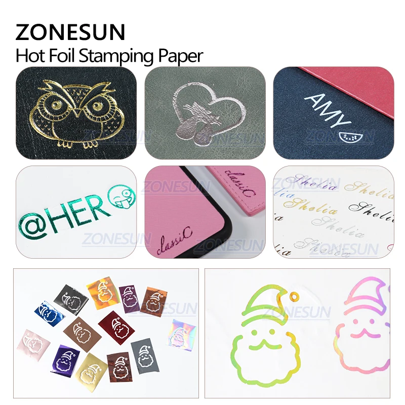 ZONESUN-lámina de estampado en - Resin Art Logo reseña y precio