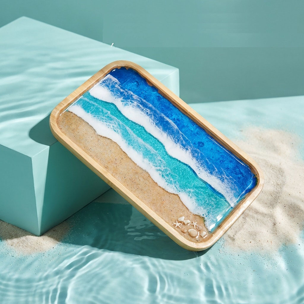 Bandeja Decorativa de Resina E - Resin Art Dining Table reseña y precio