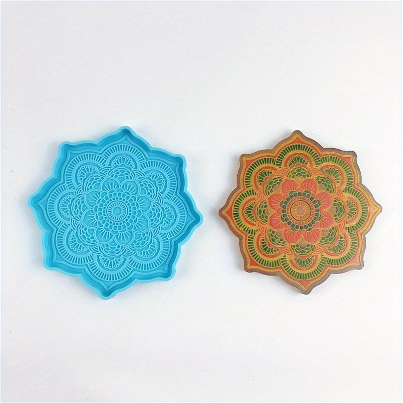Molde de silicona con posavaso - Resin Art Tool Kit reseña y precio