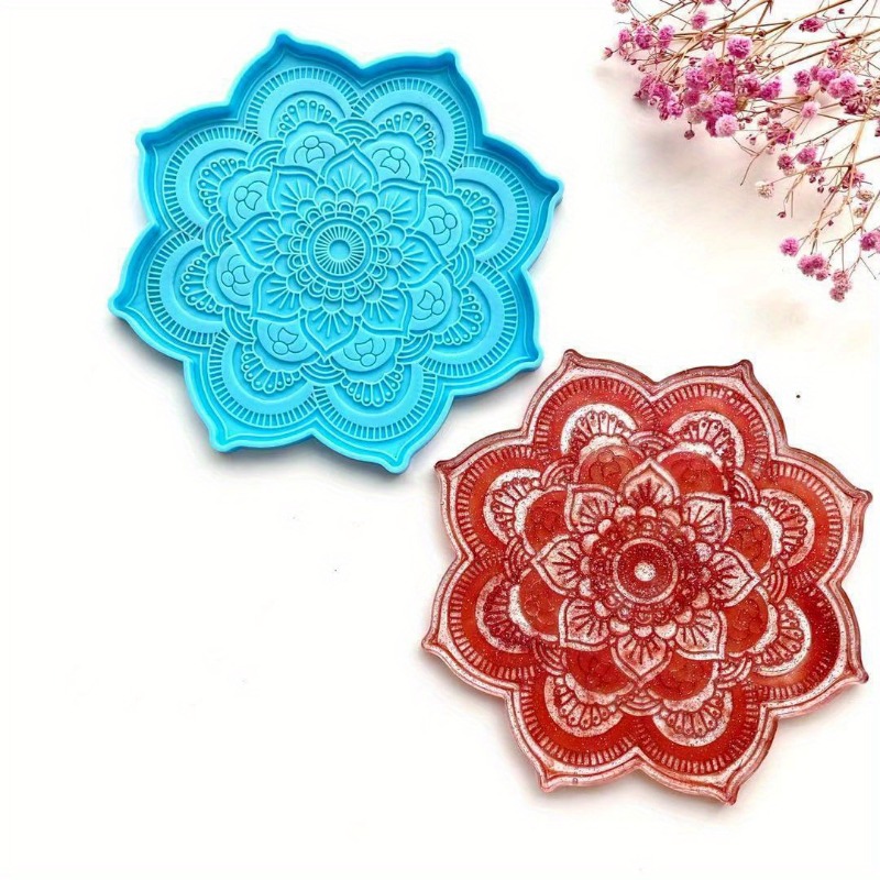 Molde de silicona con posavaso - Resin Art Tool Kit reseña y precio