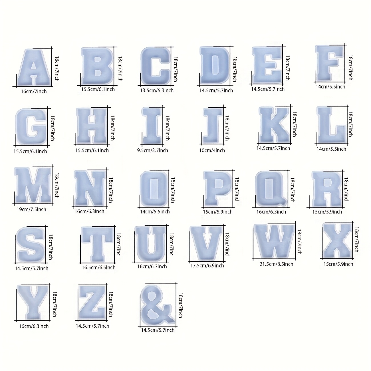 Molde de resina para letras gr - Resin Art Logo reseña y precio